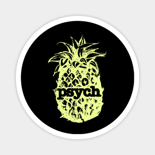 Psych Vintage Yellow Pineapple. Magnet